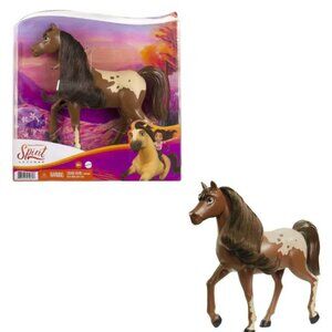 Spirit HORSE CHESTNUT PINTO Mattel DreamWorks Untamed 8" Horse Moveable Head